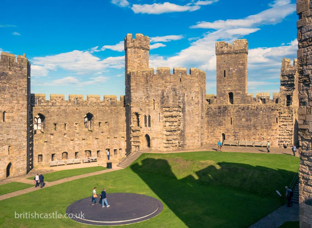 Inside Caernarfon Castle